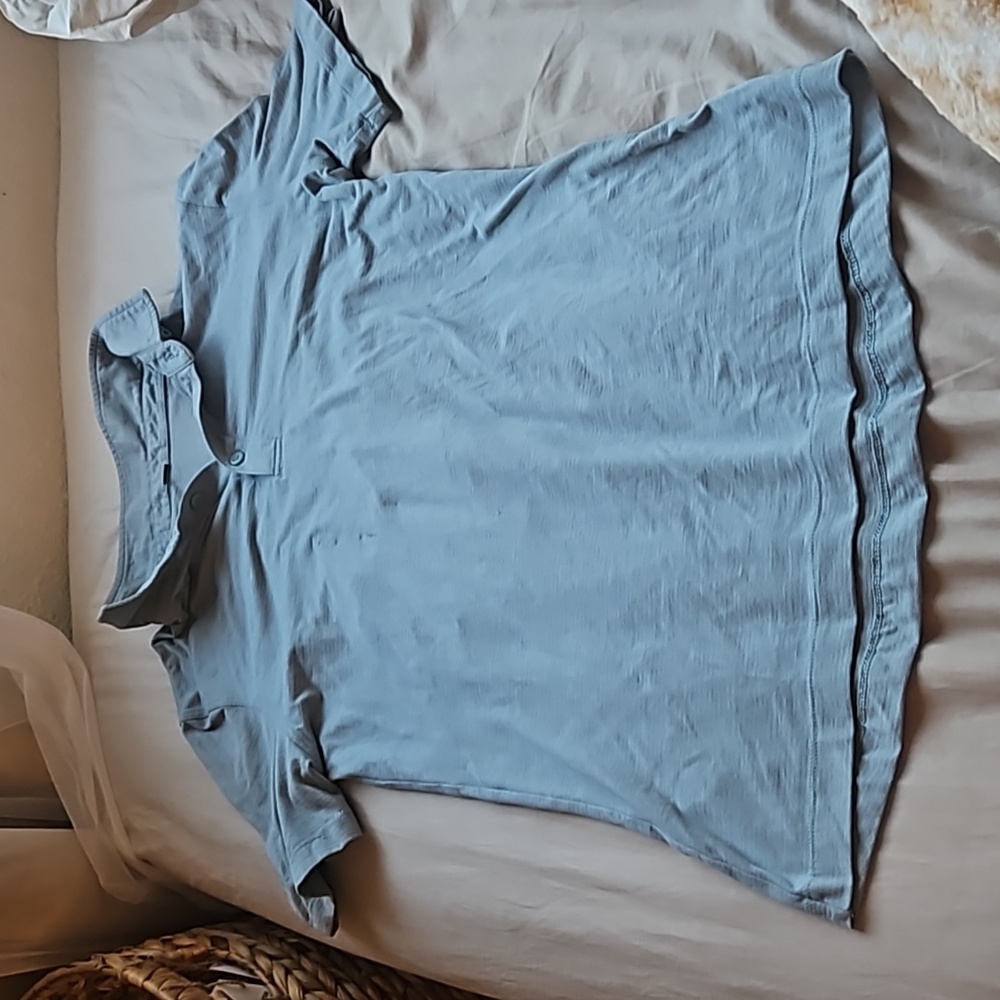Mens Lululemon Steel Blue Polo Small